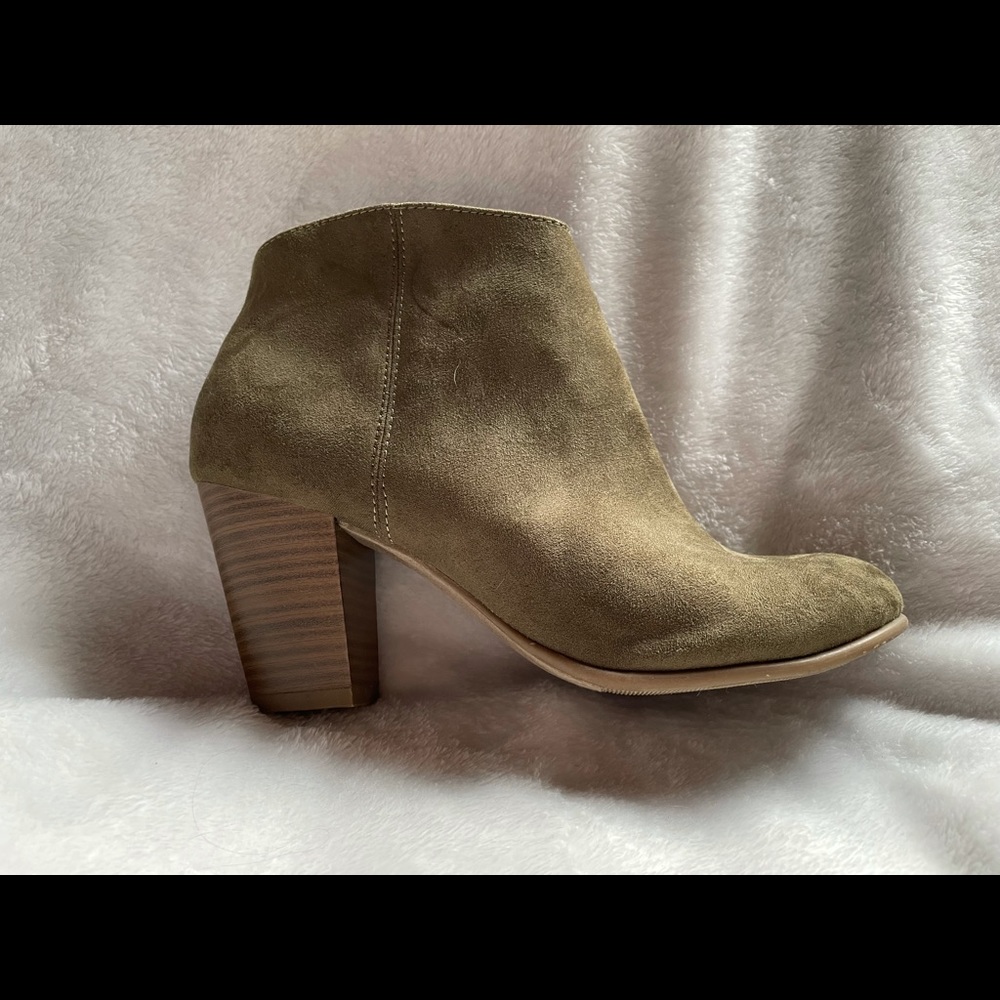 Olive green booties